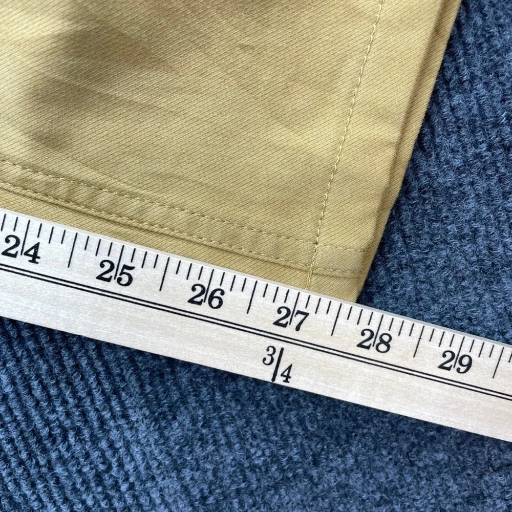 Banana Republic Traveler Slim Fit Chino Pants Mens 33 Golden Khaki Stretch Twill